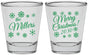 Personalized Christmas Shot Glasses - Snowflakes | 280089