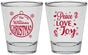 Personalized Christmas Shot Glasses - Peace Joy Love | 280094
