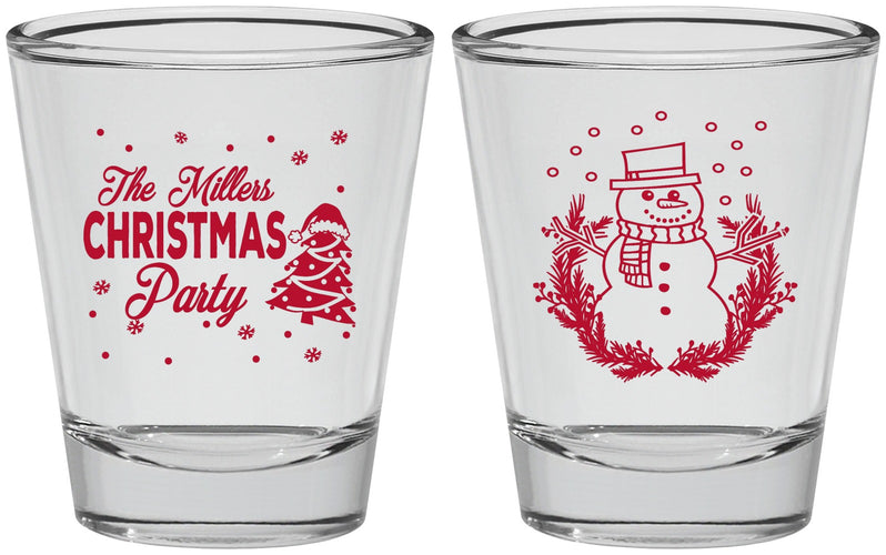 Personalized Christmas Shot Glasses - Snowman | 280096
