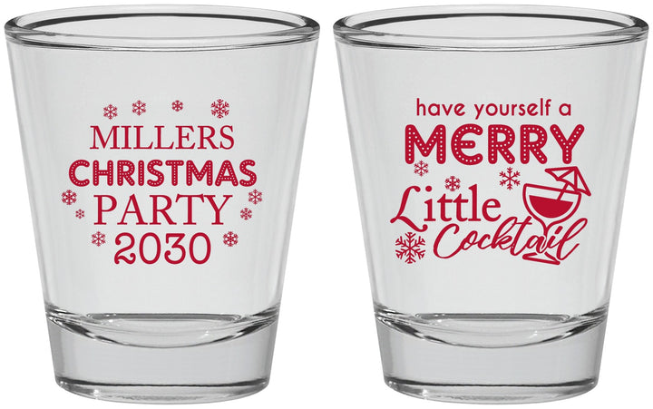 Personalized Christmas Shot Glasses - Cocktail | 280098