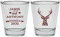 Personalized Wedding Shot Glasses - Deer | 282