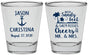 Personalized Wedding Shot Glasses - Sandy Feet Salty Kisses | 290