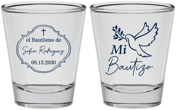 Personalized Baptism Shot Glasses - Mi Bautizo | 290002