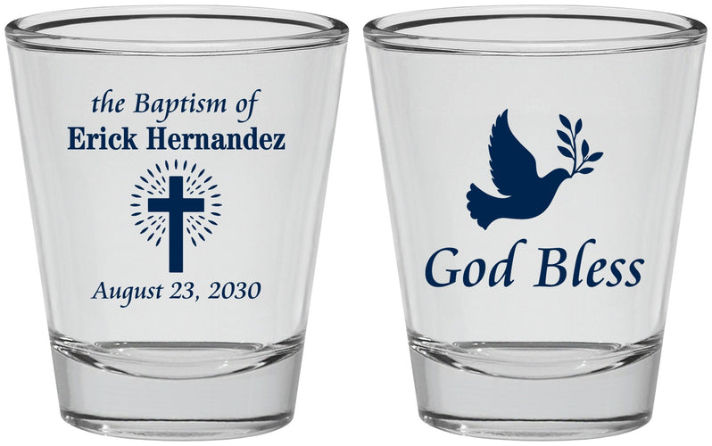 Personalized Baptism Shot Glasses - God Bless | 290005