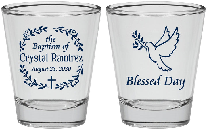 Personalized Baptism Shot Glasses - Blessed Day | 290006