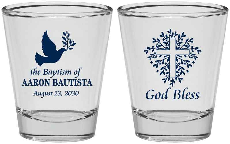 Personalized Baptism Shot Glasses - God Bless | 290007