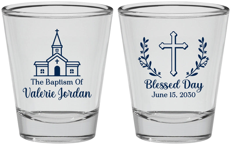 Personalized Baptism Shot Glasses - Blessed Day | 290009