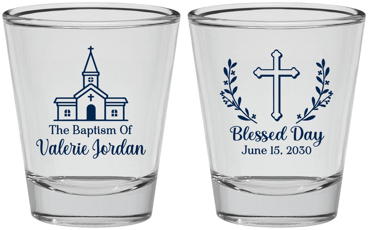 Personalized Baptism Shot Glasses - Blessed Day | 290009