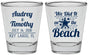 Personalized Wedding Shot Glasses - We Did It On The Beach | 294