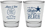 Personalized Wedding Shot Glasses - Started On The Beach | 298