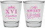Personalized 16th Birthday Shot Glasses - Tiara | 300003