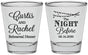 Personalized Rehearsal Dinner Shot Glasses - The Night Before | 30006