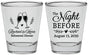 Personalized Rehearsal Dinner Shot Glasses - The Night Before | 30008