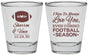 Personalized Wedding Shot Glasses - Football | 302