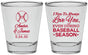 Personalized Wedding Shot Glasses - Baseball | 303