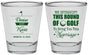 Personalized Wedding Shot Glasses - We Interrupt Golf | 309