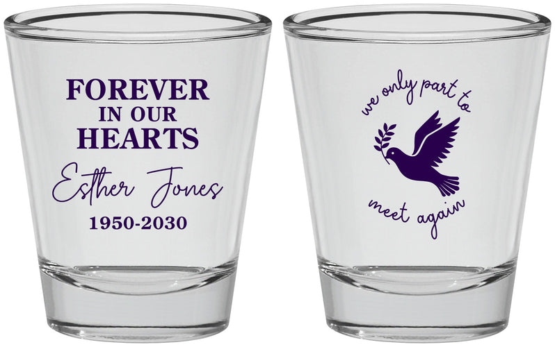Personalized Memorial Shot Glasses - Forever In Our Hearts | 310003