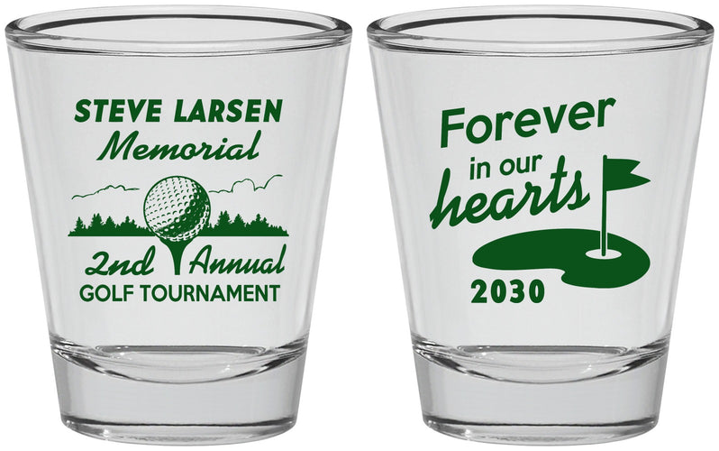 Personalized Memorial Shot Glasses - Forever In Our Hearts | 310006