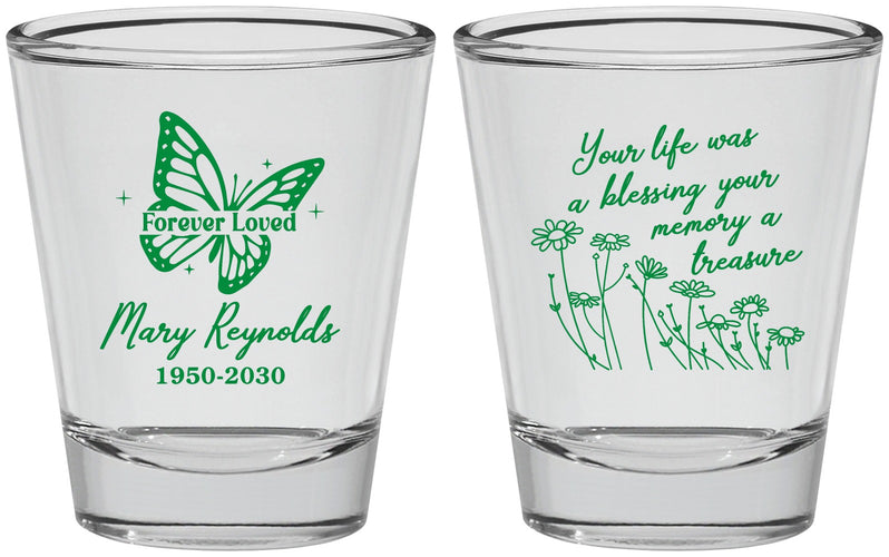 Personalized Memorial Shot Glasses - Forever Loved | 310013