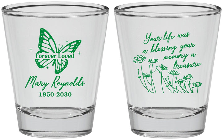 Personalized Memorial Shot Glasses - Forever Loved | 310013