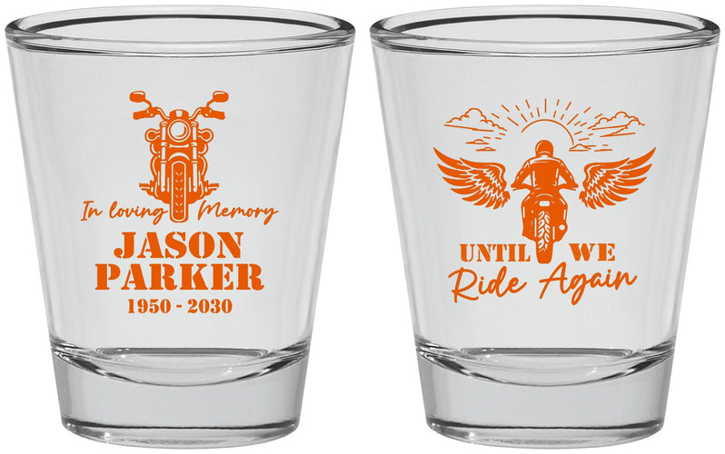 Personalized Memorial Shot Glasses - Until We Ride Again | 310016