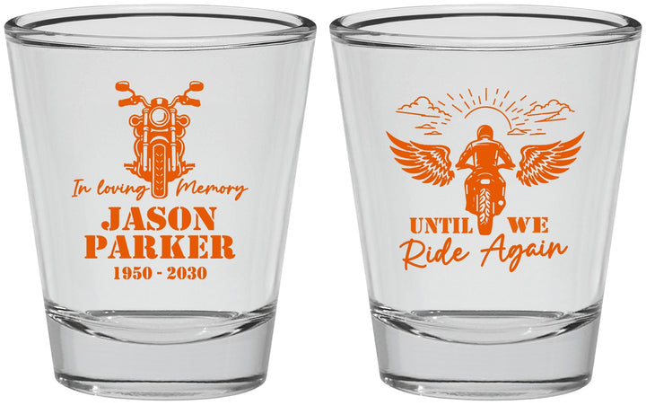 Personalized Memorial Shot Glasses - Until We Ride Again | 310016