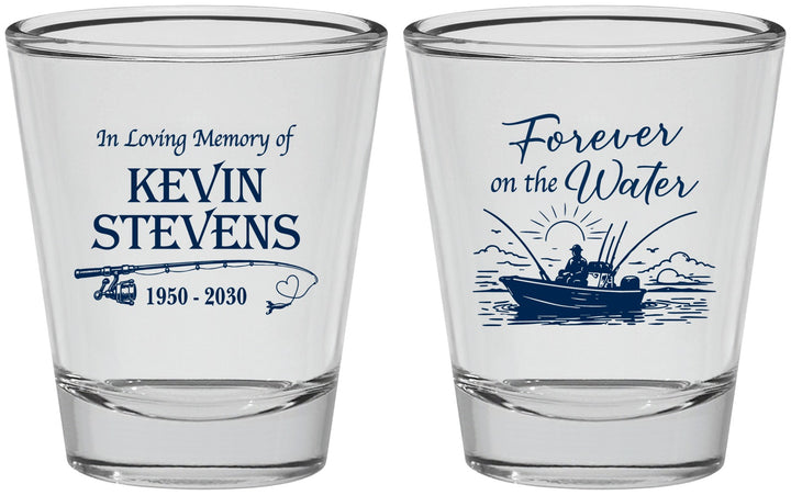Personalized Memorial Shot Glasses - Forever On The Water | 310019
