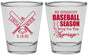 Personalized Wedding Shot Glasses - We Interrupt Baseball | 313