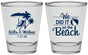 Personalized Wedding Shot Glasses - We Did It On The Beach | 317
