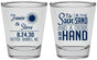 Personalized Wedding Shot Glasses - Sun Sand Drink In My Hand | 319