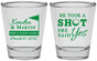 Personalized Wedding Shot Glasses - Took A Shot Golf | 320