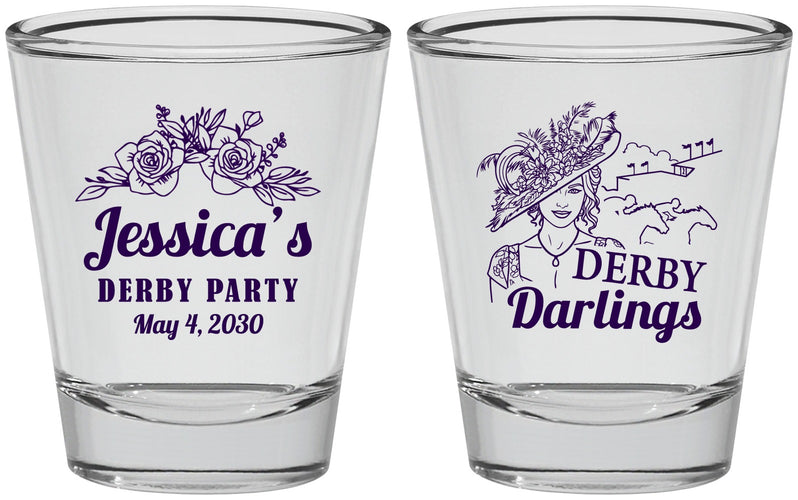 Personalized Derby Day Shot Glasses - Derby Darlins | 320004