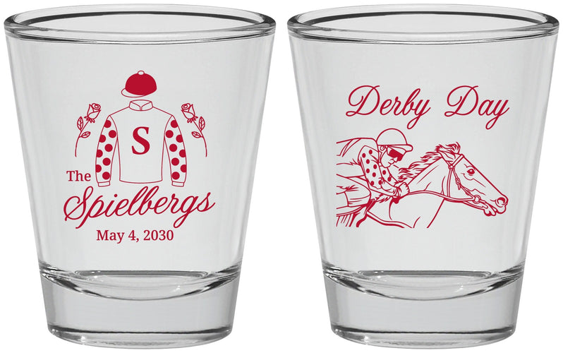 Personalized Derby Day Shot Glasses - Horses | 320007