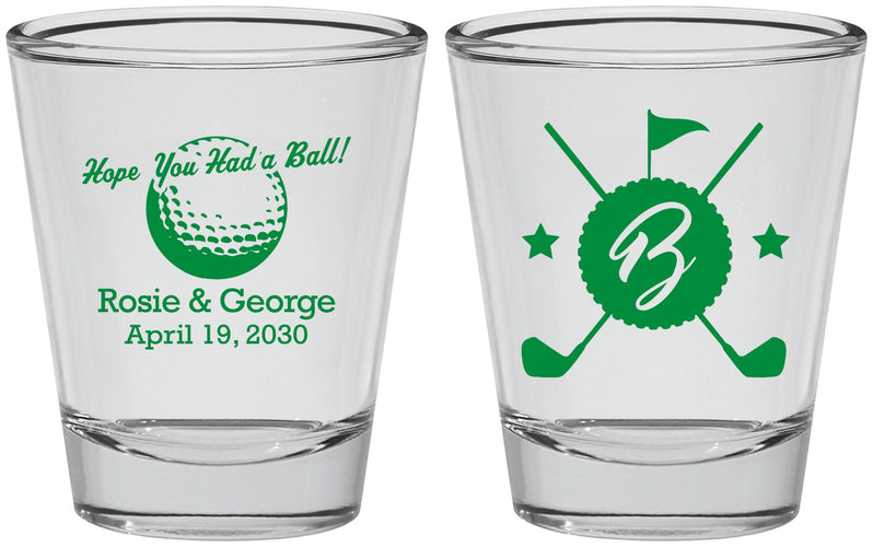 Personalized Wedding Shot Glasses - Golf | 325