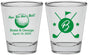 Personalized Wedding Shot Glasses - Golf | 325