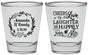 Personalized Wedding Shot Glasses - Love Laughter Happily | 326