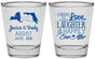 Personalized Wedding Shot Glasses - Love Laughter Happily | 329