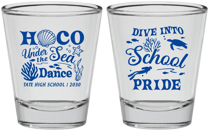 Personalized Homecoming Shot Glasses - Hoco Under The Sea | 330000