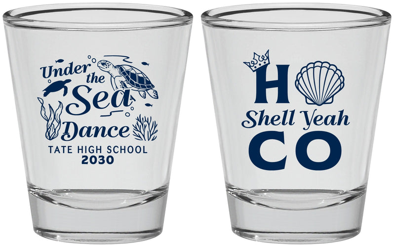 Personalized Homecoming Shot Glasses - Hoco Under The Sea | 330003