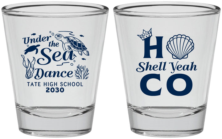 Personalized Homecoming Shot Glasses - Hoco Under The Sea | 330003