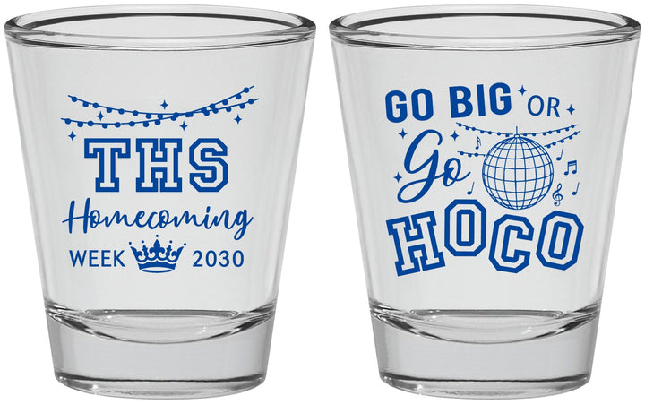 Personalized Homecoming Shot Glasses - Big Or Go Hoco | 330004