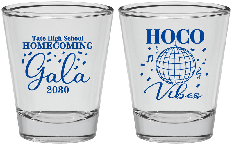 Personalized Homecoming Shot Glasses - Hoco Vibes | 330006