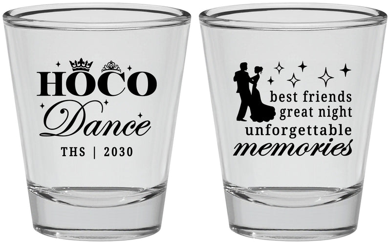 Personalized Homecoming Shot Glasses - Hoco Dance | 330007