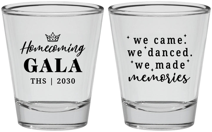 Personalized Homecoming Shot Glasses - Danced Made Memories | 330008
