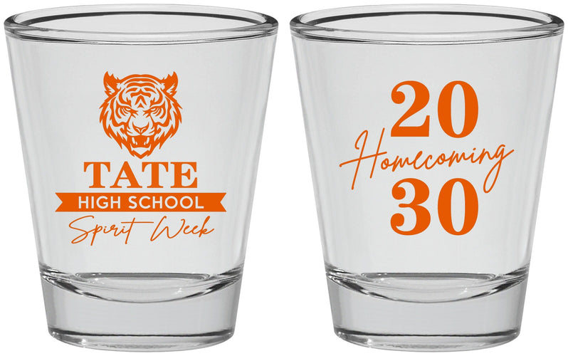 Personalized Homecoming Shot Glasses - Hoco Spirit Week | 330015