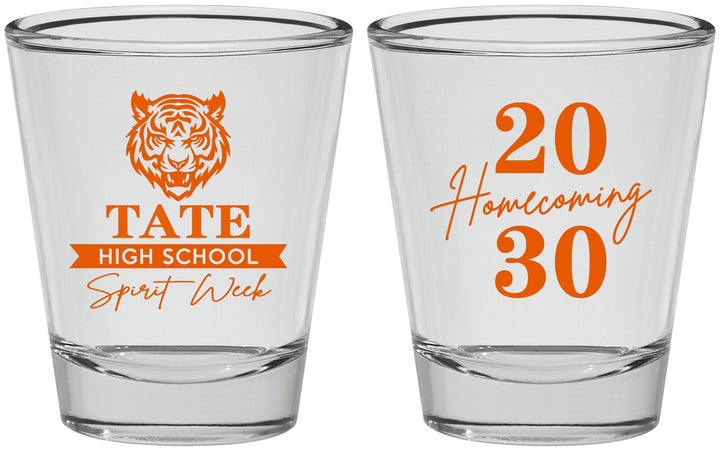 Personalized Homecoming Shot Glasses - Hoco Spirit Week | 330015