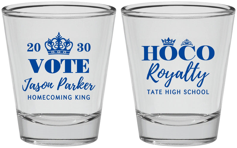 Personalized Homecoming Shot Glasses - Hoco King Vote | 330021