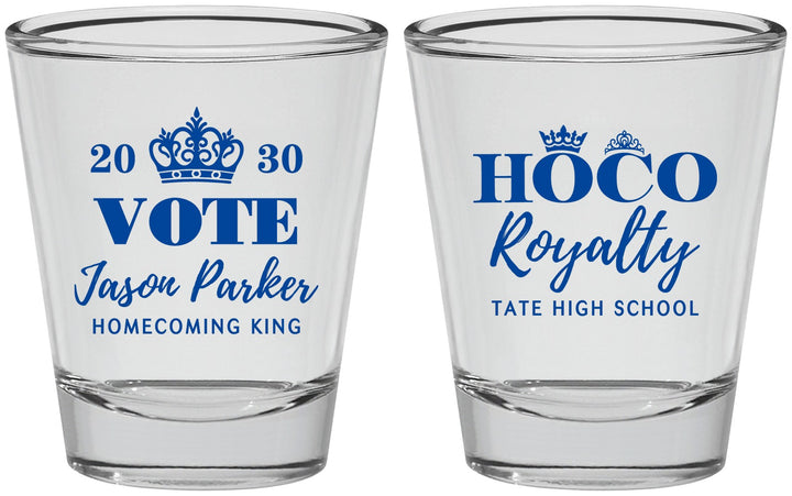 Personalized Homecoming Shot Glasses - Hoco King Vote | 330021
