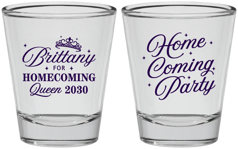 Personalized Homecoming Shot Glasses - Hoco Queen Vote | 330022