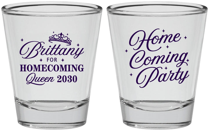 Personalized Homecoming Shot Glasses - Hoco Queen Vote | 330022